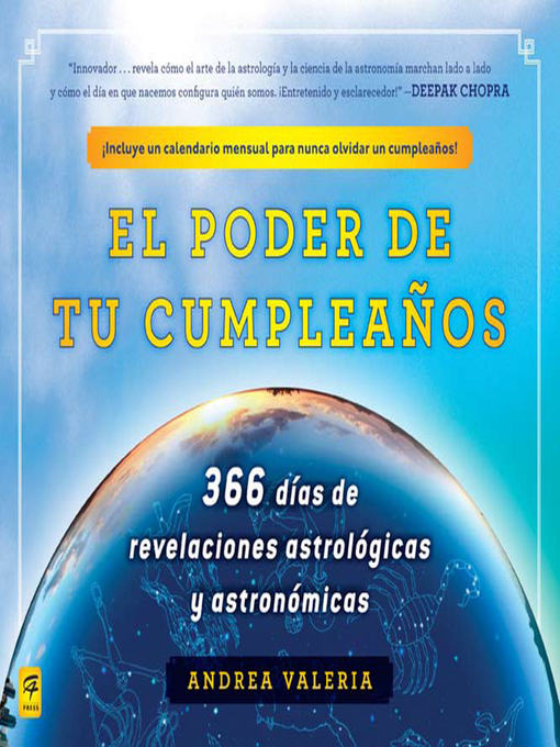 Title details for El poder de tu cumpleaños (The Power of Your Birthday) by Andrea Valeria - Available